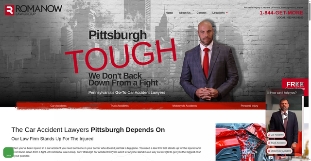 Security scan screenshot of https://www.romanowlawgroup.com/