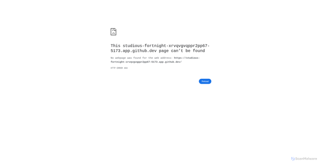 Security scan screenshot of https://studious-fortnight-xrvqvgvqppr2pp67-5173.app.github.dev