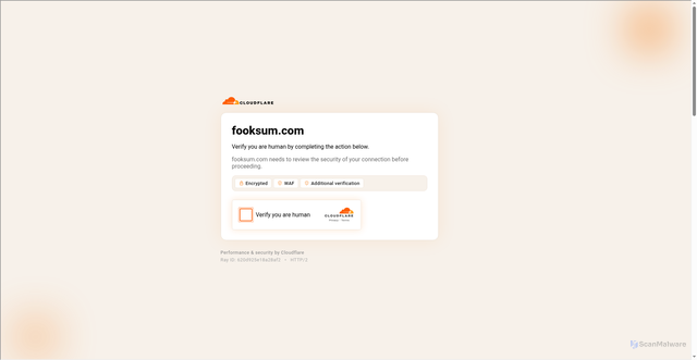 Security scan screenshot of https://fooksum.com