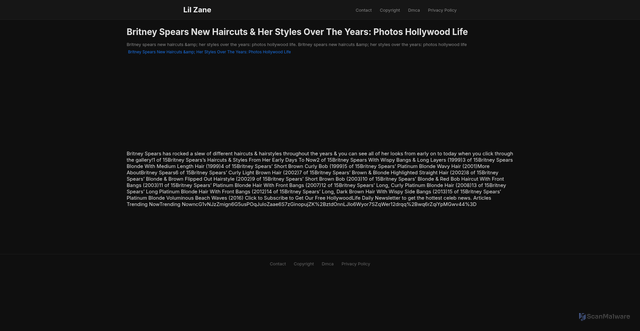 Security scan screenshot of https://mimpidigitalvision-dptqn5rknco5.edgeone.app/britney-spears-new-haircuts-her-styles-over-the-years-photos-hollywood-life.html