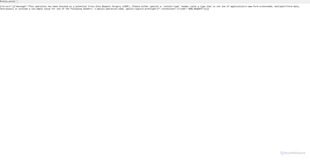 Security scan screenshot of https://cse-customer-api.weu-prod.ecpaz.volvocars.biz