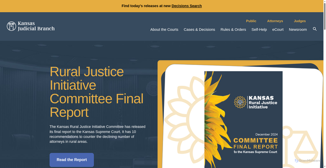 Security scan screenshot of https://kscourts.gov/