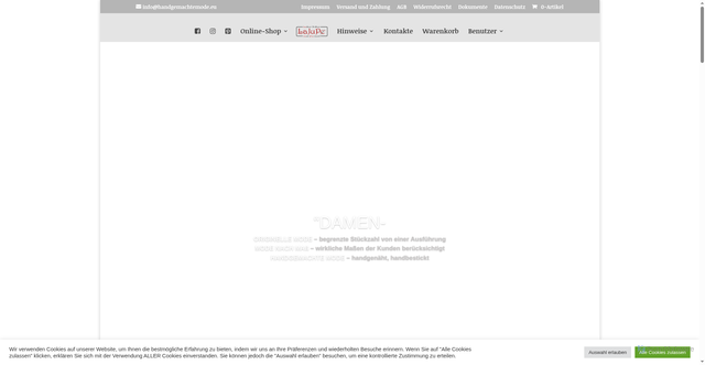 Security scan screenshot of https://handgemachtemode.eu