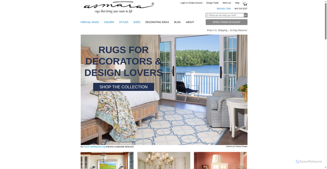 Security scan screenshot of https://www.asmarainc.com