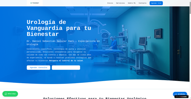 Security scan screenshot of http://danielsalazarurologia.com/