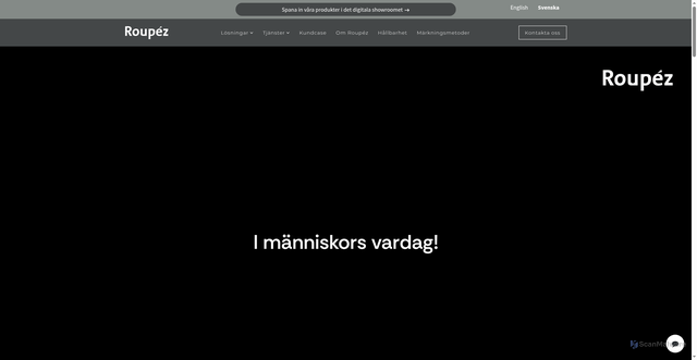 Security scan screenshot of https://roupez.se