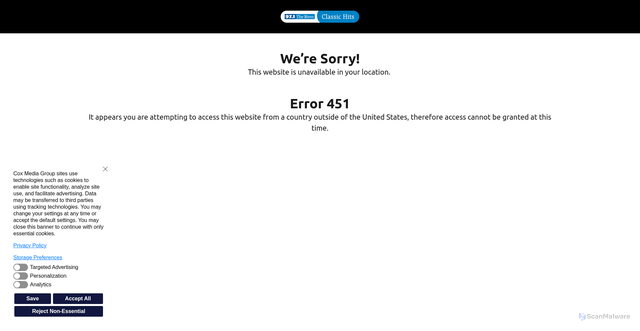 Security scan screenshot of https://www.971theriver.com/news/trending/recall-alert-milwaukee-chainsaws-recalled-chain-brake-may-not-activate-could-cut-someone/HSRKZ6XZ2NH4LPX373AYYO36MA/