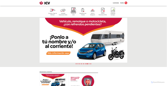 Security scan screenshot of https://icvnl.gob.mx