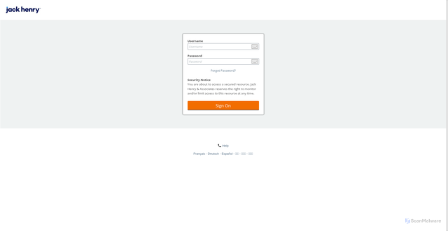 Security scan screenshot of https://secure.jhahosted.com