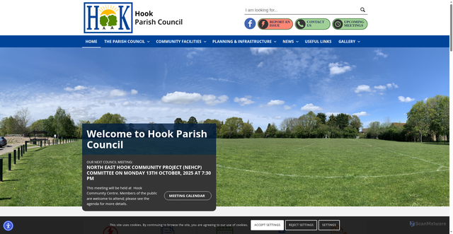 Security scan screenshot of https://hook.gov.uk/