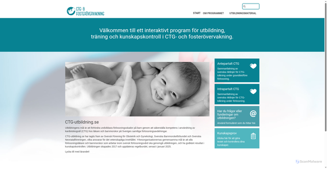 Security scan screenshot of https://ctgutbildning.se
