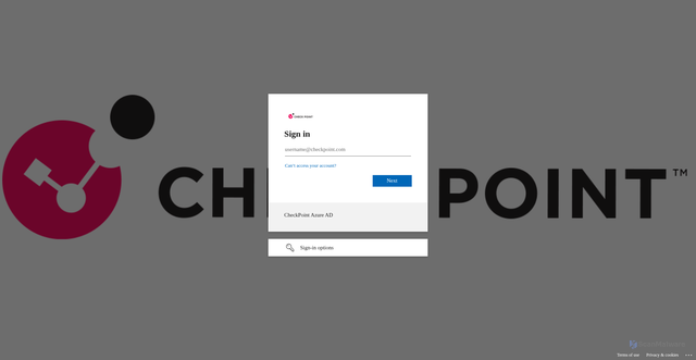 Security scan screenshot of https://mailing.checkpoint.com