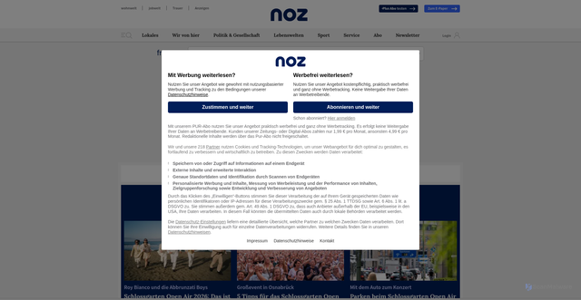 Security scan screenshot of c2.noz.de