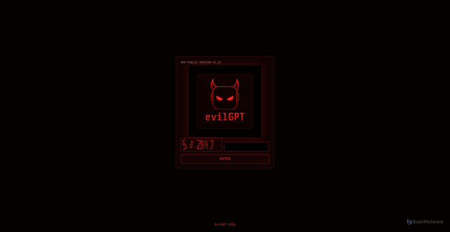 Security scan screenshot of https://www.evilgpt.com