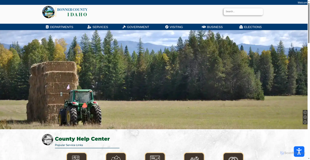 Security scan screenshot of https://www.bonnercountyid.gov/