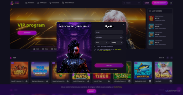 Security scan screenshot of http://champion-online.top/