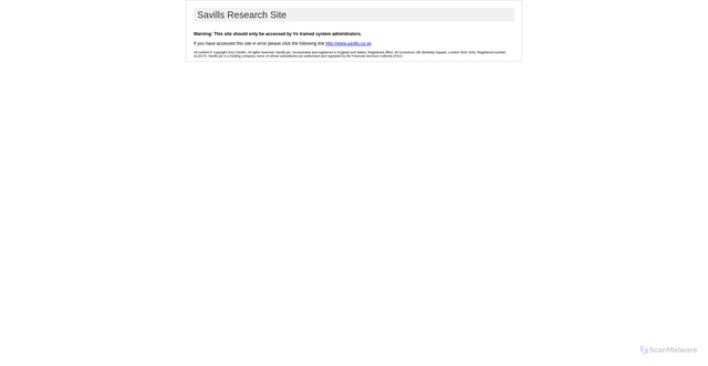Security scan screenshot of https://research.euro.savills.co.uk