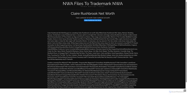 Security scan screenshot of https://adkstaghugo-686rfvbmiq.edgeone.app/1034-claire-rushbrook-net-worth.html