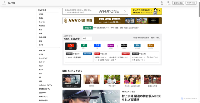 Security scan screenshot of https://nhk-pro.vlz9sh4.pro/cllQXWcX