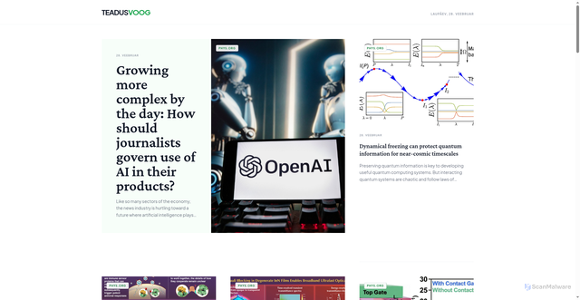 Security scan screenshot of https://teadusuudised-38sdnbq7uk.edgeone.app/