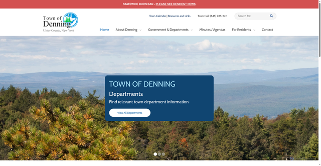 Security scan screenshot of https://www.denningny.gov/