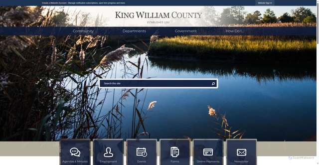 Security scan screenshot of https://kwc.gov/