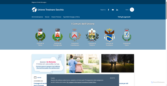 Security scan screenshot of https://www.tresinarosecchia.it/it