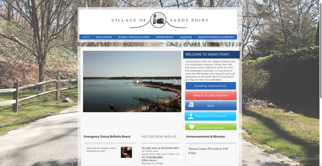 Security scan screenshot of https://www.sandspoint.gov/