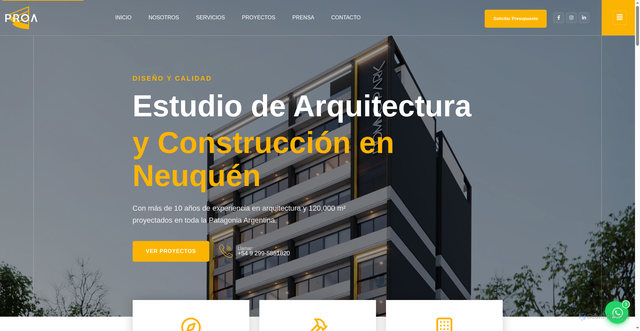 Security scan screenshot of https://proa-website.pages.dev/proyectos/$%7BgetMarcosPhotoSrc()%7D