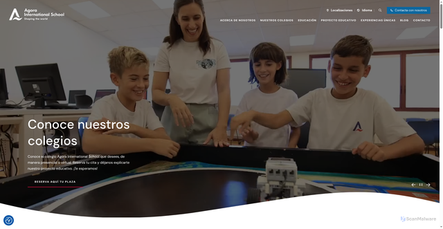 Security scan screenshot of https://agorainternationalschool.es/
