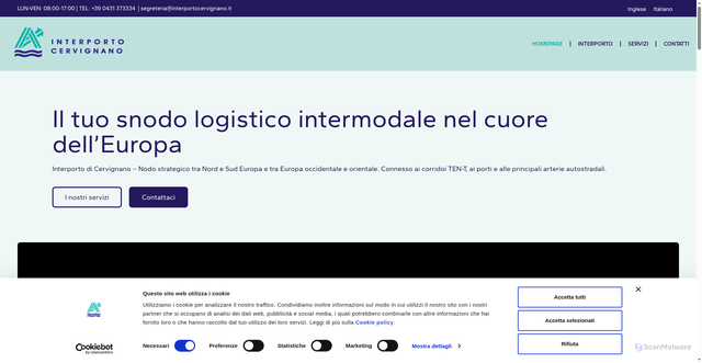 Security scan screenshot of https://www.interportocervignano.it