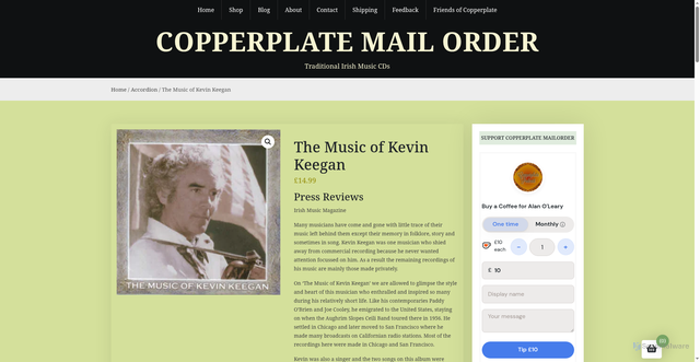 Security scan screenshot of https://www.copperplatemailorder.com/product/the-music-of-kevin-keegan/