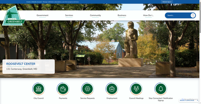 Security scan screenshot of https://www.greenbeltmd.gov/