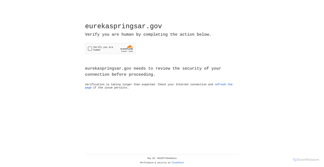 Security scan screenshot of https://eurekaspringsar.gov/