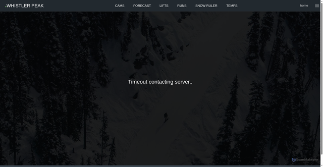 Security scan screenshot of https://whistlerpeak.com/