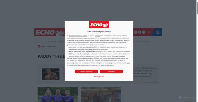 Security scan screenshot of https://www.liverpoolecho.co.uk/all-about/paddy-pimblett