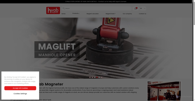 Security scan screenshot of https://hyab.se