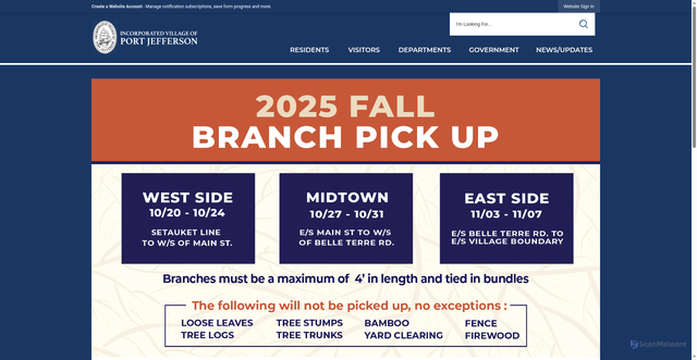 Security scan screenshot of https://portjeffny.gov/