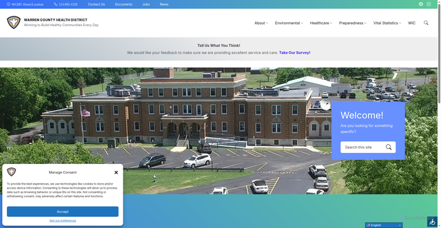 Security scan screenshot of https://warrencohealthoh.gov/