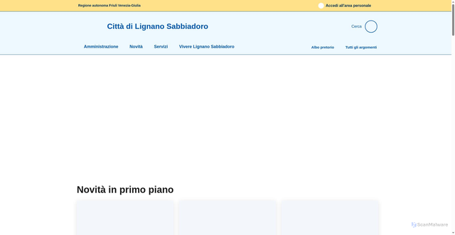 Security scan screenshot of https://comune.lignano-sabbiadoro.ud.it/