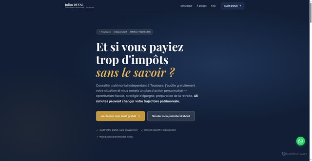 Security scan screenshot of https://patrimoine-toulouse.fr/
