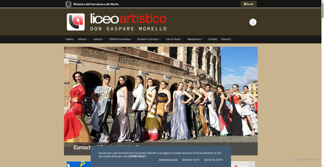 Security scan screenshot of https://liceoartisticomazara.it
