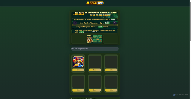 Security scan screenshot of https://jl55ph.vip/?host=https://8de2y4.com?ch=64285