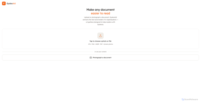 Security scan screenshot of https://dyslexaid-grzkala5gt.edgeone.app/