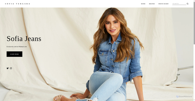 Security scan screenshot of https://www.sofiavergara.com/