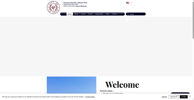 Security scan screenshot of https://www.lajoyatx.gov/