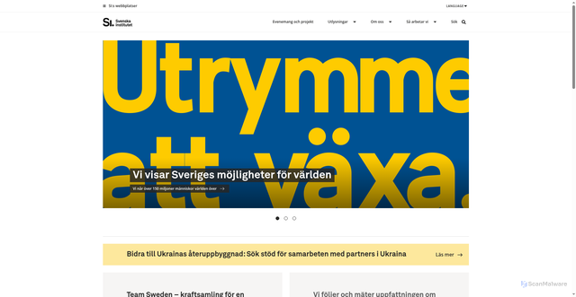 Security scan screenshot of https://si.se/
