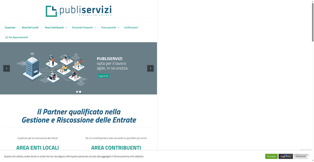 Security scan screenshot of https://www.publiservizi.net/
