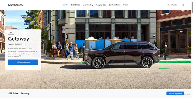 Security scan screenshot of https://www.subaru.com/vehicles/getaway/2027.html
