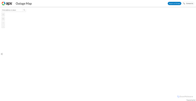 Security scan screenshot of https://outagemap.aps.com/outageviewer/